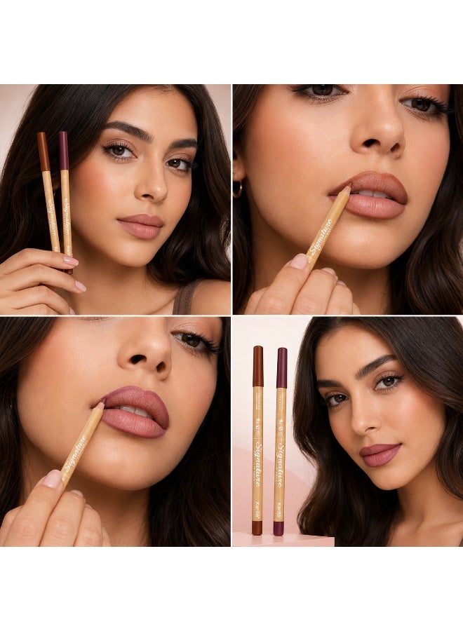 KARITE Signature Lip Pencil - Shades 06 & 08 - Matte Lip Liner Pencil - Bundle - 2g Pc - Image 3