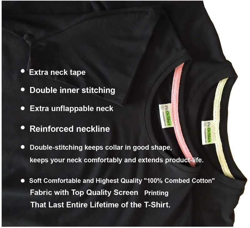 picontshirt طقم قمصان متطابقة للأزواج المتزوجين هدية زفاف للزوج والزوجة ذكرى زواج حديثي الزواج XXL/XL أسود - Image 4