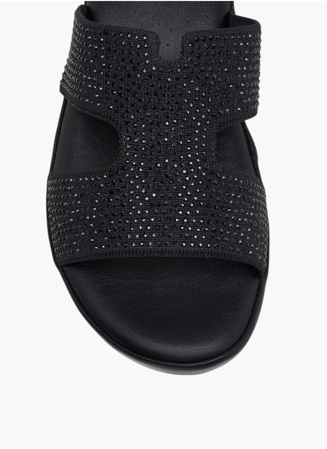 Le Confort Women Rhinestone Embellished Slip-On Sandals  - Image 4