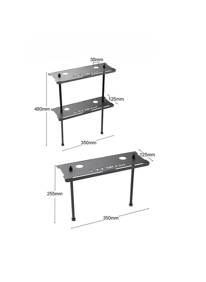 Generic - ISE MOUNT Camping Table Rack Multifunctional Desktop Storage Rack Detachable Lamp Stand Cookware Hanger Shelf for Outdoor Camping Picnic Backpacking BBQ - Image 1