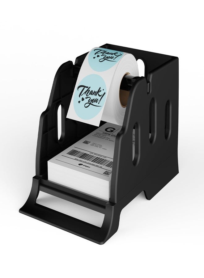 Rongta Label Holder for 4x6 Thermal Printers, Thermal Stickers Holder for Desktop Thermal Printer, Label Dispenser, Supplies for Office, Home for Small Business, Black - Image 1