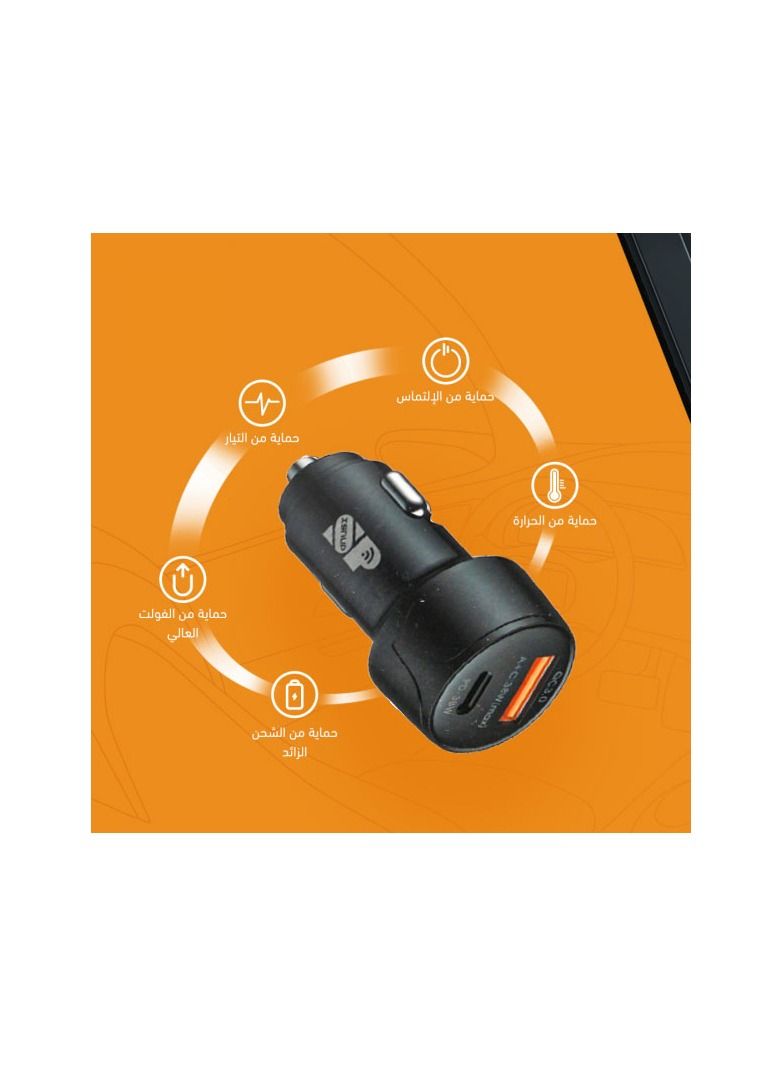 iSNUP Fast car charger with USB and PD - Image 4
