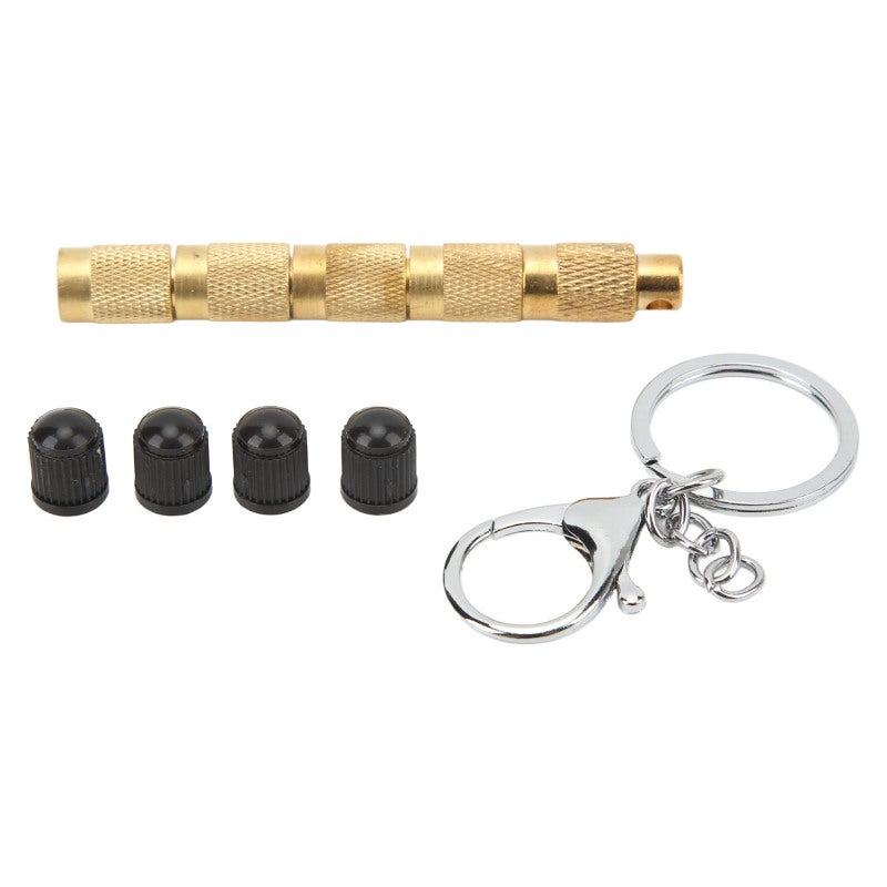 Automatic Tire Deflators Kit 4 in 1 Copper Tire Deflation Tool - Portable Tyre Deflators Set for Off-Road Vehicles - Image 1