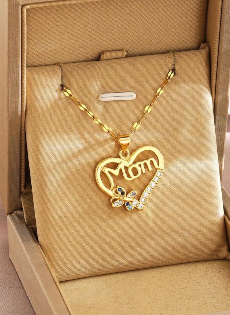 Equal Stainless Steel Gold Plated Necklace For Women - Image 2