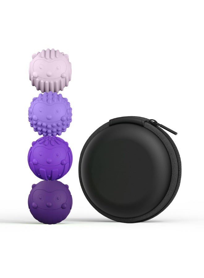 كرات مغناطيسية من السيليكون ألعاب للتخفيف من التوتر للبالغين والمراهقين، 4 قطع ألعاب حسية لتخفيف التوتر للتوحد ADHD القلق، أجهزة بتقنيات ممتعة، ألعاب مكتبية، هدايا صغيرة للنساء الرجال المراهقين - Image 1