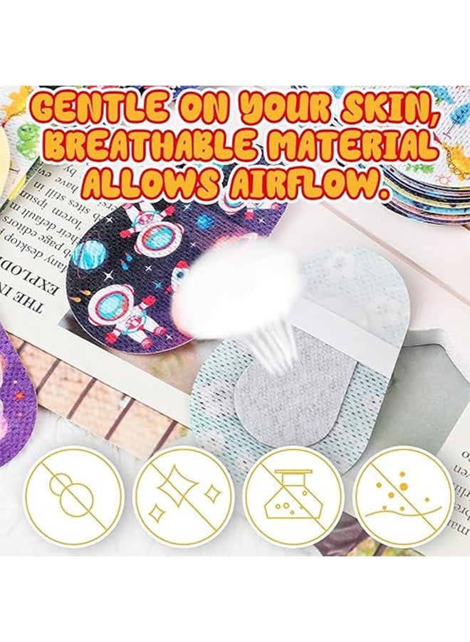 Generic 24 Pcs Adhesive Eye Patches for Kids, Latex Free Adhesive Bandages, Breathable Light Blocking Cotton, Disposable Eye Pads for Amblyopia, Suitable for Both Boys and Girls  - Image 3