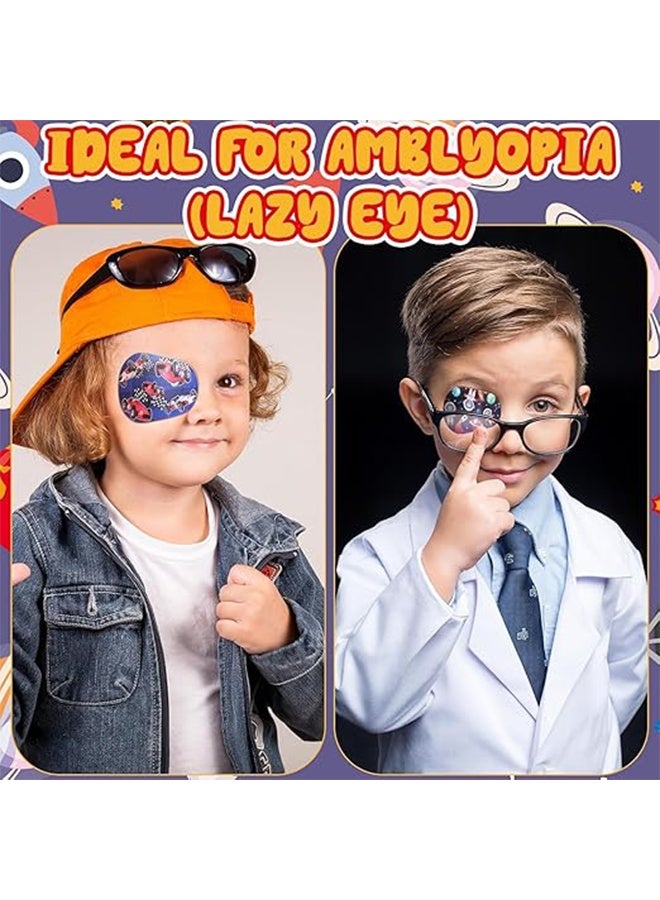 Generic 24 Pcs Adhesive Eye Patches for Kids, Latex Free Adhesive Bandages, Breathable Light Blocking Cotton, Disposable Eye Pads for Amblyopia, Suitable for Both Boys and Girls  - Image 5
