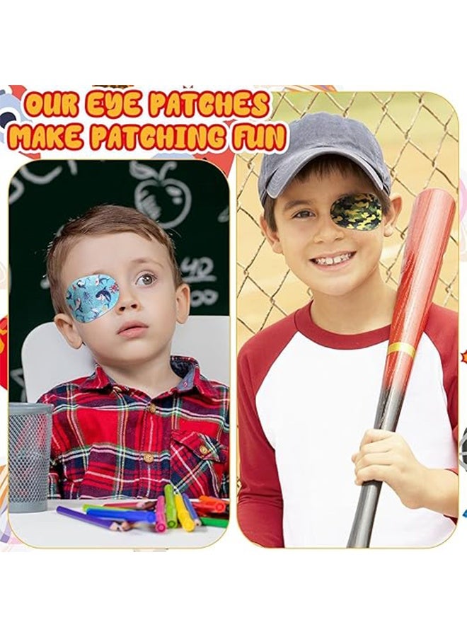Generic 24 Pcs Adhesive Eye Patches for Kids, Latex Free Adhesive Bandages, Breathable Light Blocking Cotton, Disposable Eye Pads for Amblyopia, Suitable for Both Boys and Girls  - Image 2