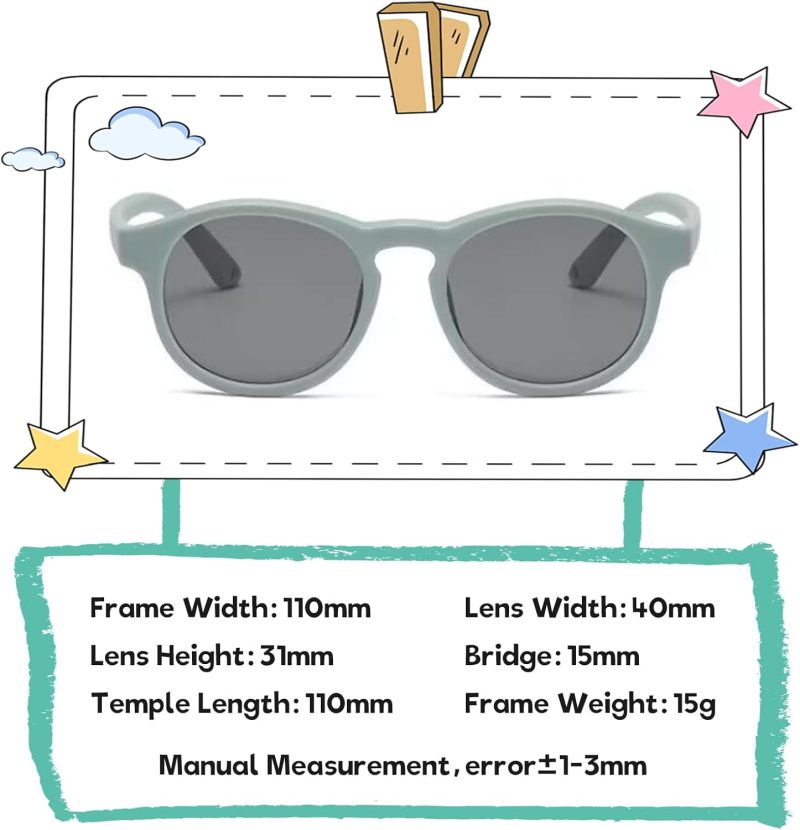 Baby Sunglasses: Polarized Uv Protection, Flexible Frame - Safe Toddler Sunglasses for Infants & Kids Outdoor Use - Image 2