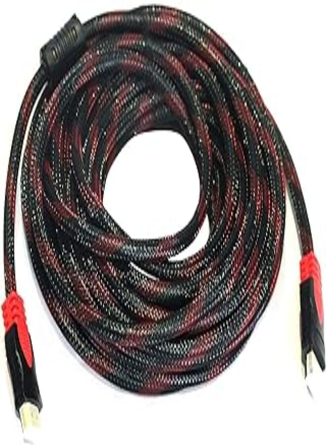 OR HDMI Cable 10 Meters- Black And Red