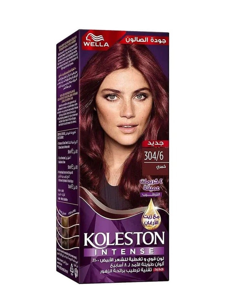 Wella Koleston Wella Koleston Intense Hair Dye - Burgundy 304/6 - Image 1