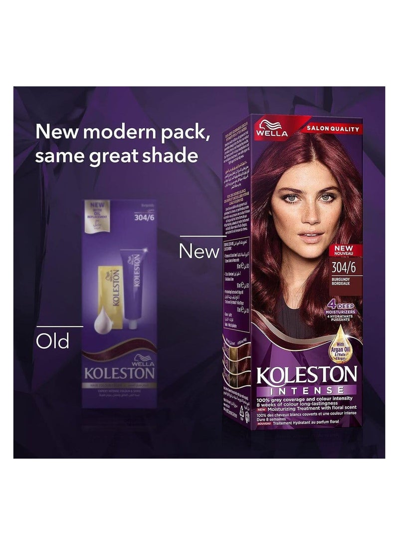 Wella Koleston Wella Koleston Intense Hair Dye - Burgundy 304/6 - Image 2