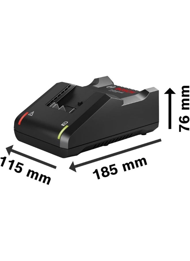 BOSCH Bosch - Gal 18V-40 Charger, It Charges The Gba 18V 4.0 Ah Battery Up To 80% In Only 48 Minutes, Gba 18V 2.0 Ah Up To 80% In 24 Minutes, Compatible With All Batteries Of The Bosch Professional 18V  - Image 4