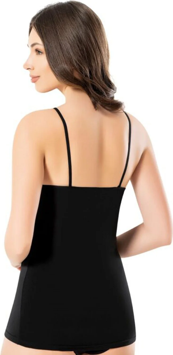 هيبسين راكيب Rivaling All Women's Cross String Strappy Undershirt Lace Detailed Cotton Undershirt
