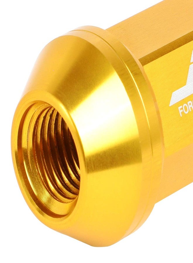 J2 Engineering صواميل عجلات J2 Engineering 7075 من الألومنيوم الأسود، مقاس M12 × 1.5، 20 قطعة، طول 50 مم، ذات رأس مُخَرَّش مع محول. - Image 4