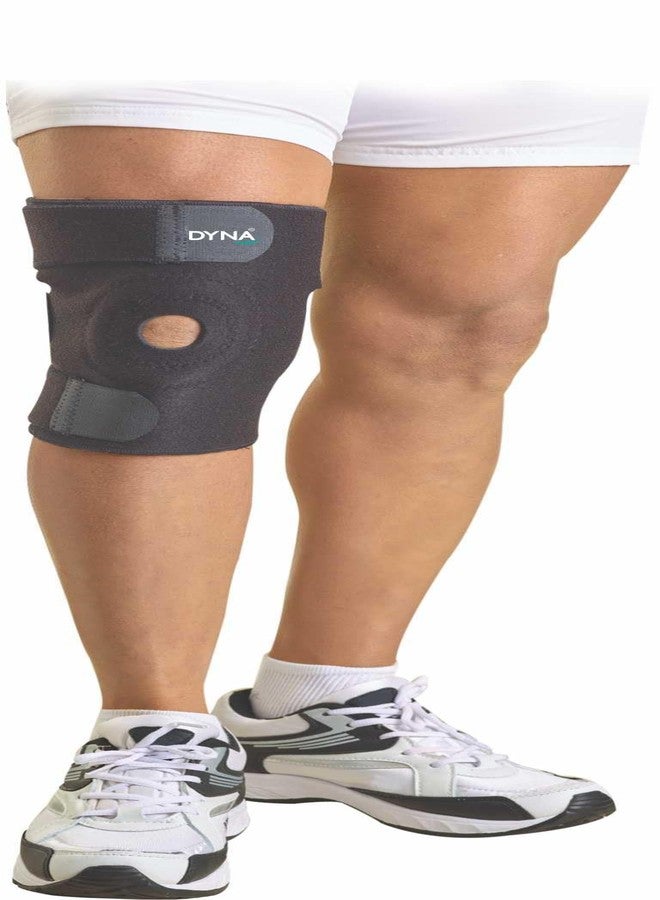 Dyna Knee Wrap Open Patella-Knee Cap with Open Patella Design for Keeping Patella in Position- Knee Cap/Knee Support with Wrap Around Style for Easy Application-Active Wear-Universal - Image 1