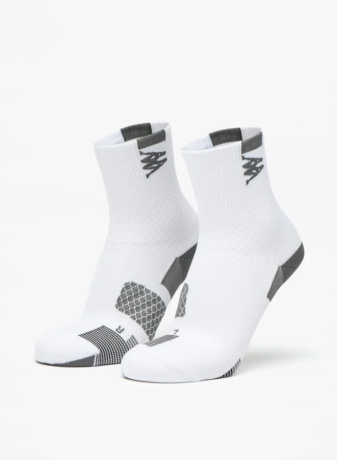 Kappa Men's Textured Crew Length Performance Socks