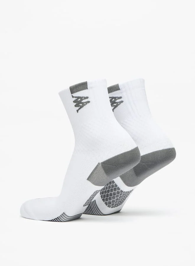 Kappa Men's Textured Crew Length Performance Socks