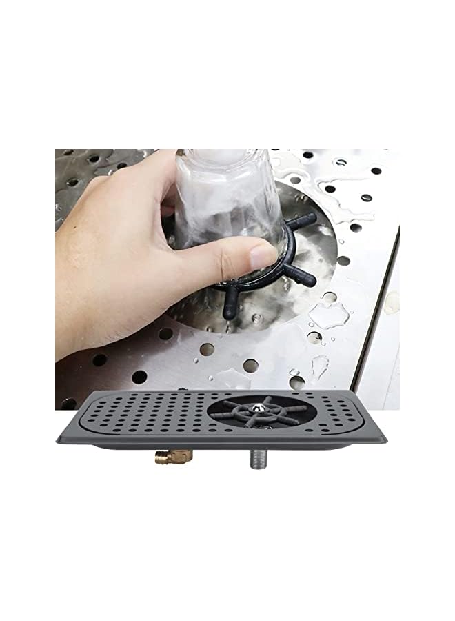 غسالة أكواب أوتوماتيكية من الفولاذ المقاوم للصدأ للاستخدام المنزلي والتجاري باللون الأسود غير اللامع - Image 2