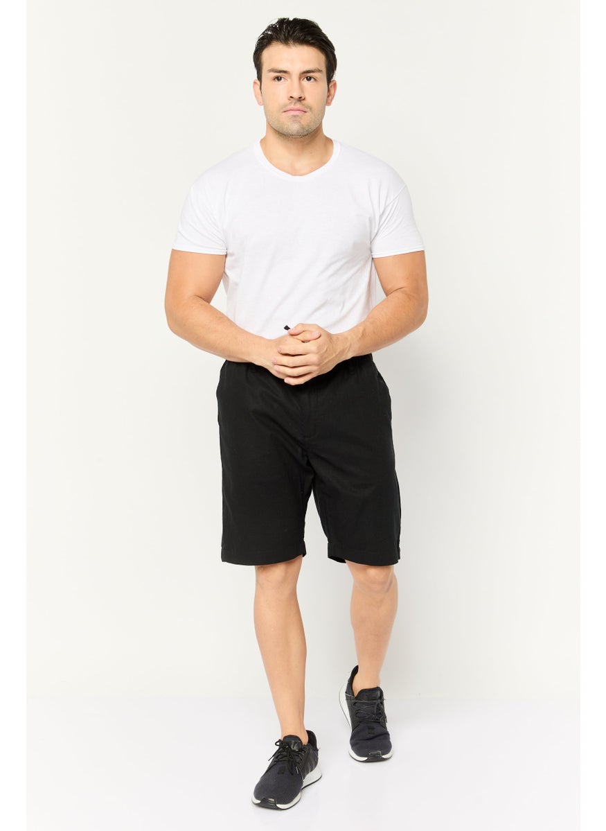 Gazzarrini Men Solid Basic Short, Black  - Image 2