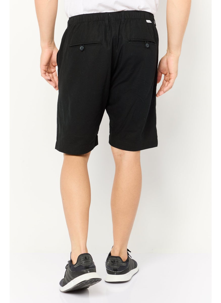 Gazzarrini Men Solid Basic Short, Black  - Image 4
