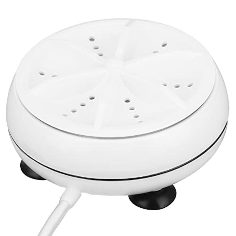 Dilwe Mini Washing Machine, Turbine Removes Dirt, Portable Turbine Compact Washer for Trip, Apartment(white, 4-speed adjustment, Transl)