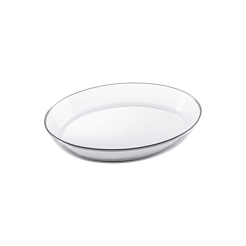 MARINEX Large Oval Glass Roaster 4 L – Extra-Large Heat-Resistant Bakeware Dish, Clear - Image 1
