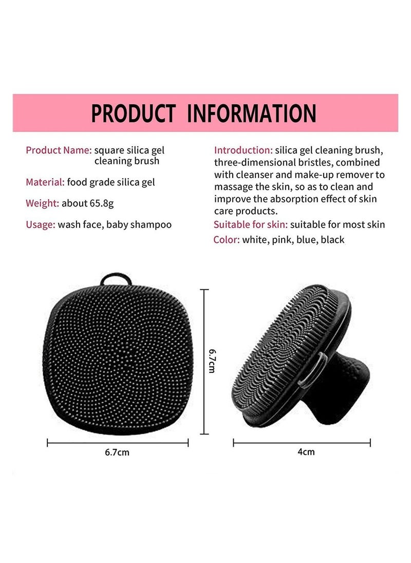 Captaintech Silicone Face Scrubber Facial Cleansing Brush Silicone Face Wash Brush Manual Waterproof Cleansing Skin Care Face Brushes for Cleansing and Exfoliating  - Image 2