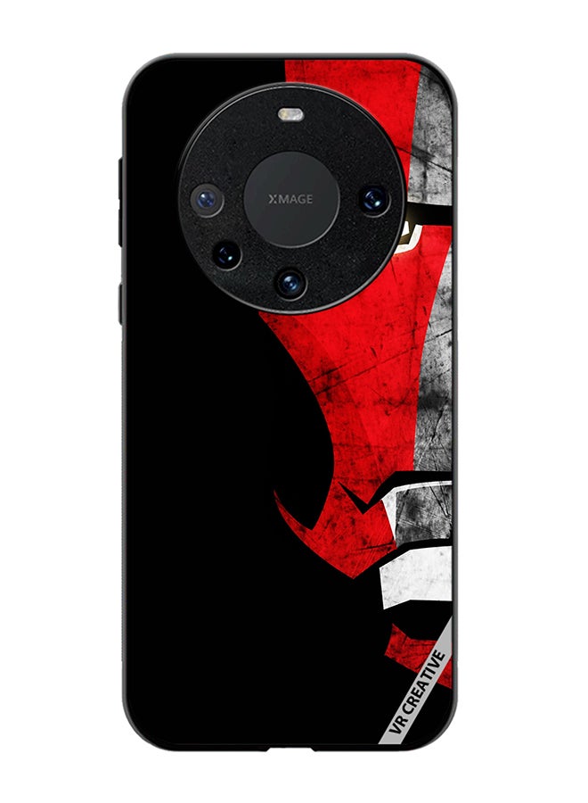 VR CREATIVE Protective Case Cover For Huawei Mate 60 Pro Half Face Iron Man Design Multicolour - Image 1