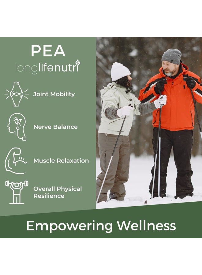 LongLifeNutri Palmitoylethanolamide (Micronized Pea) 400mg - 120 Vegetarian Capsules, Organic Supplement for Discomfort Management, 4-Month Supply, Lab Tested, Made in USA - Image 4