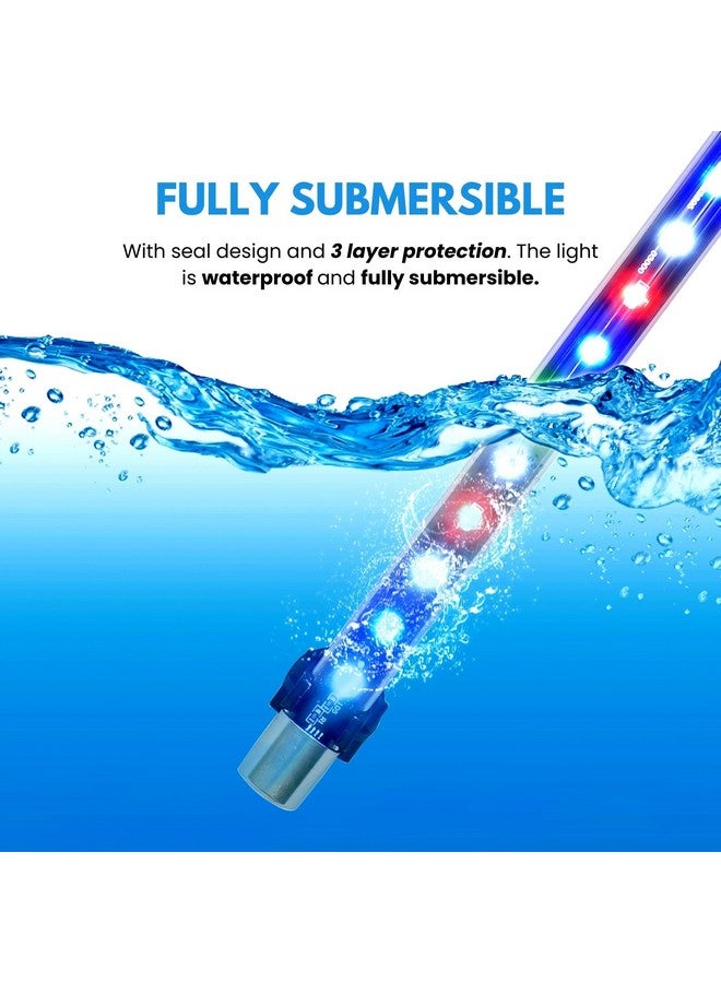 Generic Mix Color Aquarium Fish Tank Light - For Making Your Fish Tank Superior, Waterproof Ip68 Rated, Light Fully Submersible Decorative Lamp (Can Be Used Up To 2.5 Ft Tank, Mix Color) - Glass, Led - Image 5