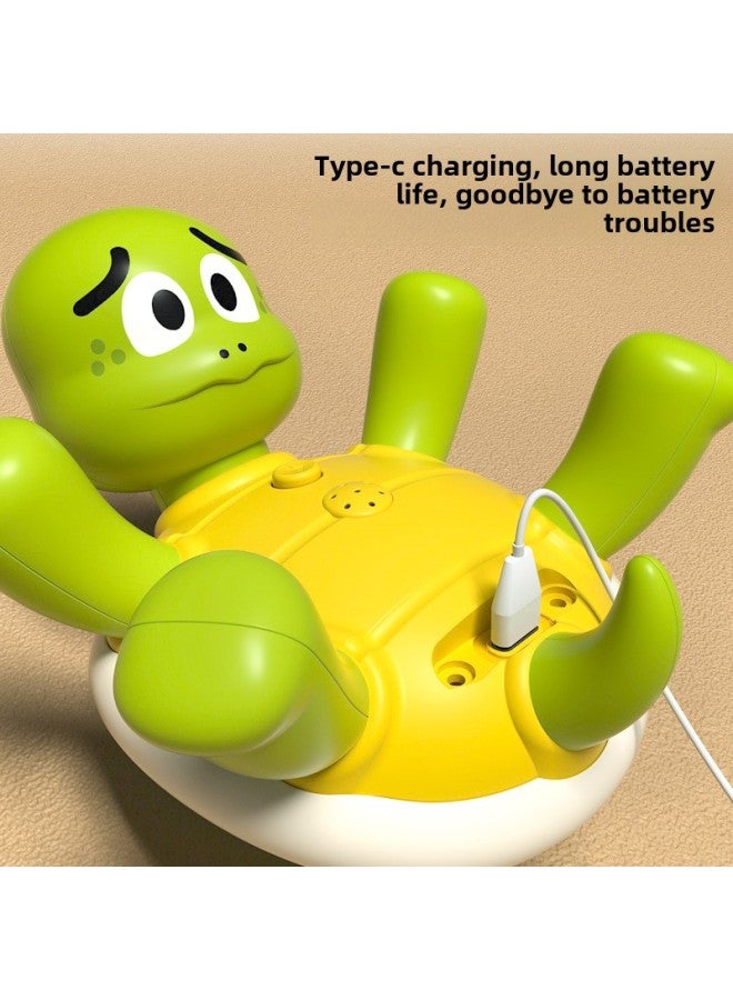 Baby Electric Water Spray Small Turtle Water Frog Rotating Loop Children's Bathroom Shower Bath Toys-Color:Bubble Crab  Chinese Color Box  - Image 5