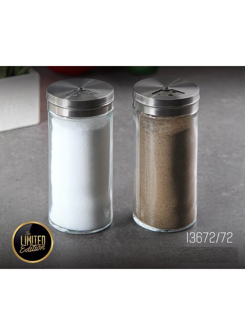 PEROTTI Simplico 2pcs Salt and Pepper Shakers 180ML 13672 