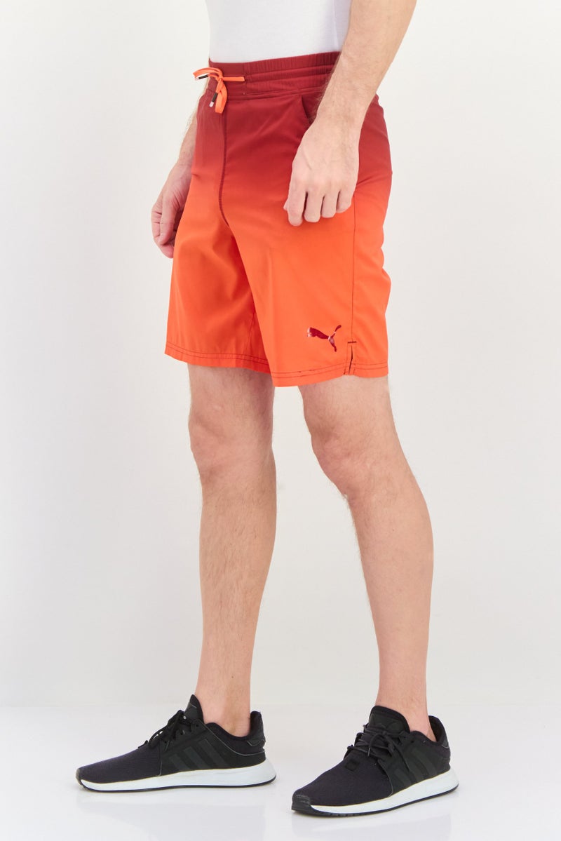 PUMA Men Regular Fit Drawstring 7 Inseam Training Shorts, Red - Image 3