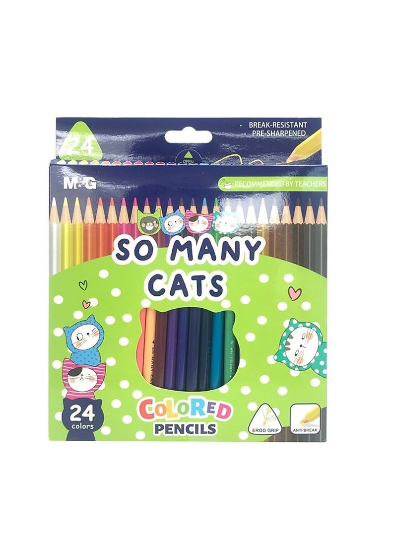 M&G M&G Chenguang ERGO GRIP COLOUR PENCIL ( 24 COLOURS ) - No:AWP343A2  - Image 2