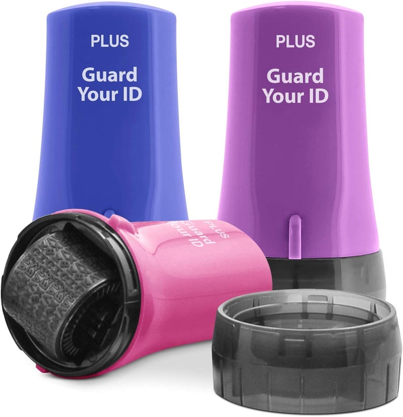 Plus Guard Your ID Identity Theft Prevention Stamp Advanced Roller Combo Pack, 60169 - Image 1