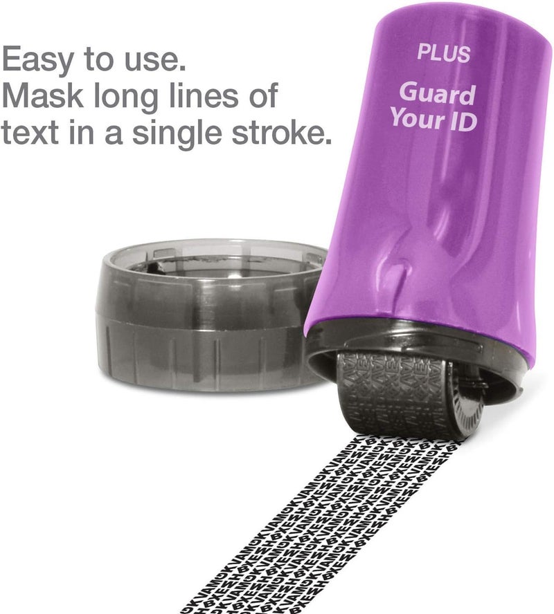 Plus Guard Your ID Identity Theft Prevention Stamp Advanced Roller Combo Pack, 60169 - Image 3