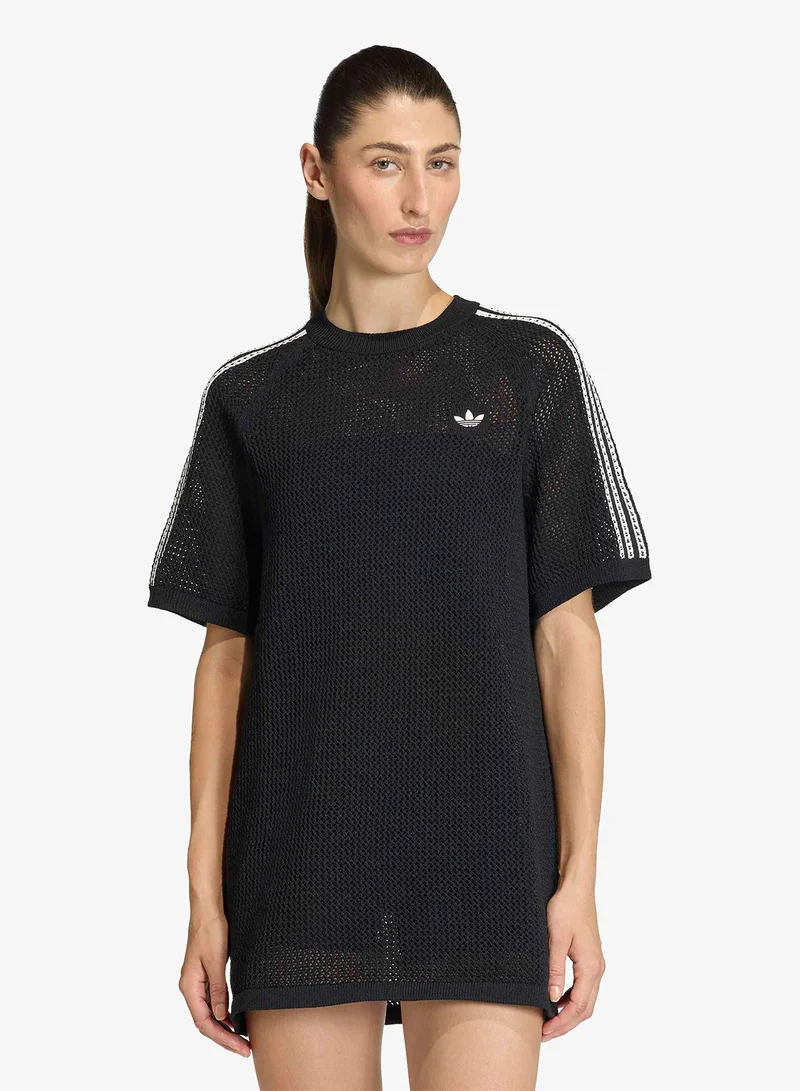 adidas Originals Knitted Crochet Dress