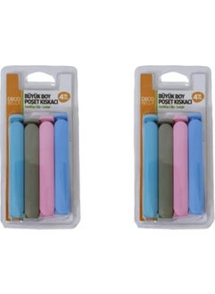 DECOBELLA 8 Pieces Large Size Bag Clips 2 Pack  - Image 3
