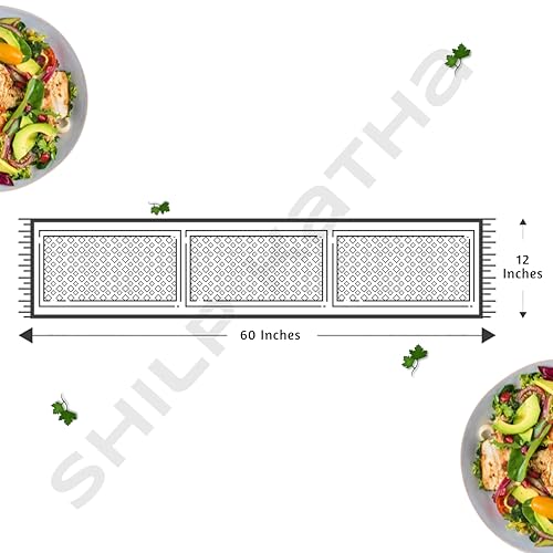 SHILP KATHA Handmade River Korai Grass Table Runner | Heat Resistant Reversible Runner for Dining Centre Table Decor | Natural Eco Friendly Zero Plastic Madurkathi | Rustic Boho | Vibrant Runner - Image 5
