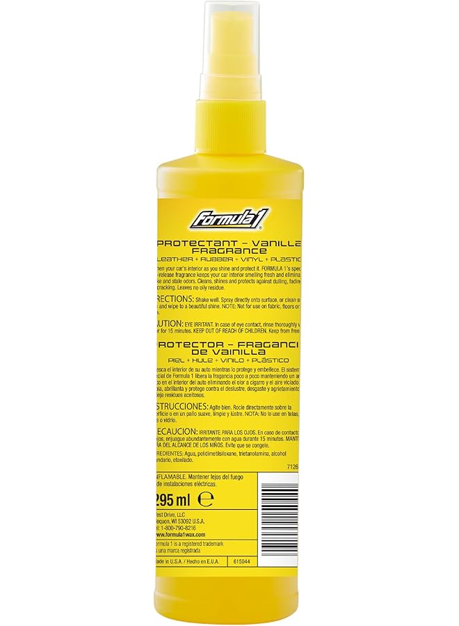 فورمولا 1 مُعطر لحماية الجزء الداخلي للسيارة برائحة الفانيليا، 10.64 أونصة، 615044، ارتفاع 5.6 - Image 2