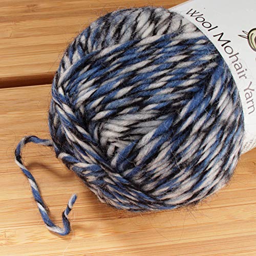 BambooMN JubileeYarn Wool Mohair Yarn - 100g/Skein Ombré Worsted - Treasure Box - 2 Skeins - Image 3