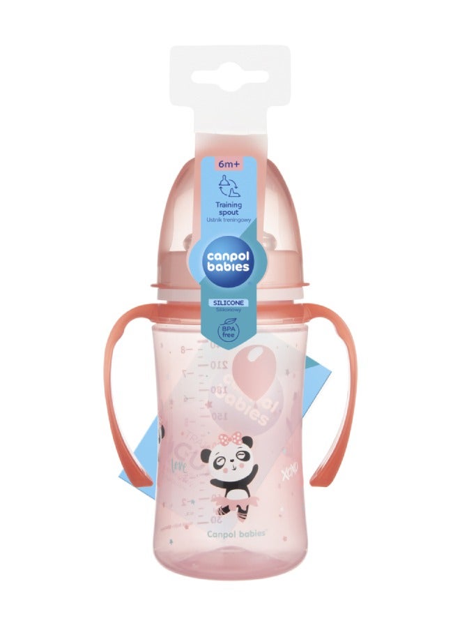 Canpol babies Cnapol babies Traning spout glowing handles 240ml 6m+ - Image 2