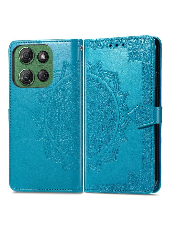 S-TOP Case For Motorola Moto G Power 2025 Mandala Flower Embossed Leather Phone Case - Image 2