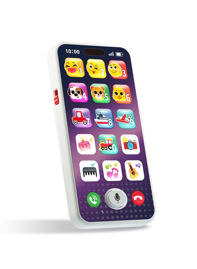 HOLA Record & Learn Baby Phone | Interactive Toddler Toy with Voice Recording, Lights & Sounds | Educational Play Phone with Numbers, Colors & Animal Sounds | Pretend Play Learning Toy 12M+ - Image 1