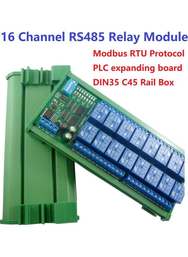 NIBEMINENT Automation Timer Relay DC12V Module Green/Blue  - Image 1