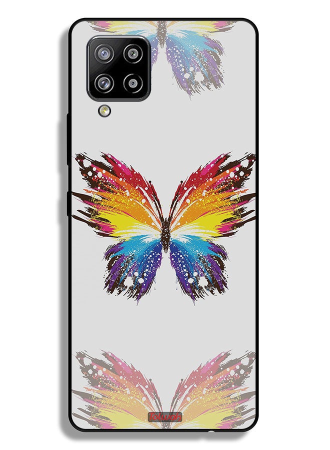 Tolwak Samsung Galaxy M42 5G Protective Case Cover Digital Art Simple Background Minimalism Butterfly - Image 1