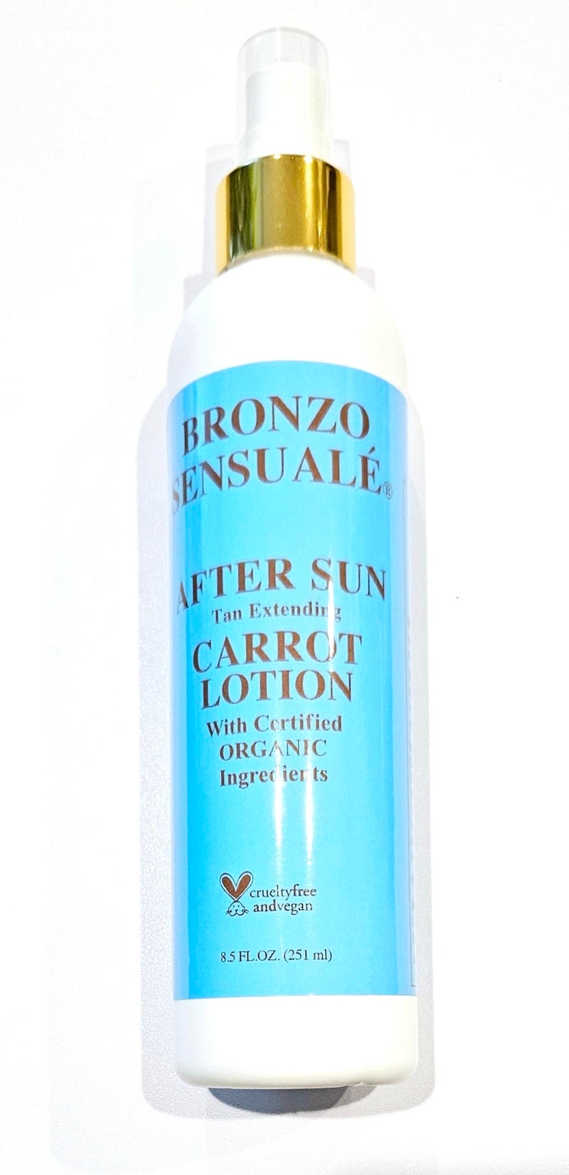 bronzo sensuale Bronzo Sensuale SPF Sunscreen Deep Golden Tanning Organic Carrot Lotions 8.5 Ounces (After Sun and Sun Tan Extender) 