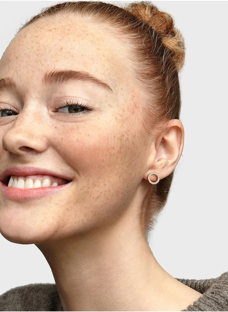 ONLY Sparkling Circle Stud Earrings