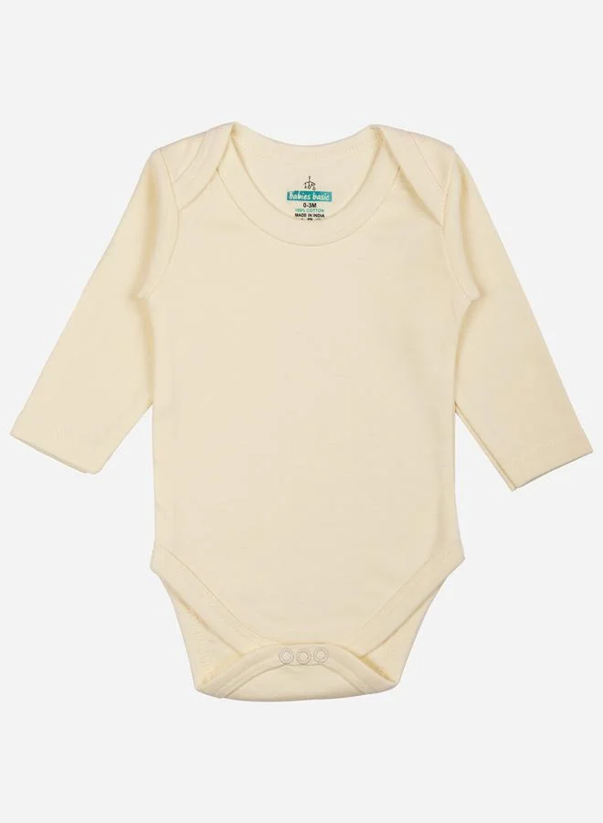Babies Basic Pack of 3 - Solid Long Sleeves Bodysuit by Styli